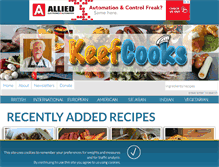 Tablet Screenshot of keefcooks.com